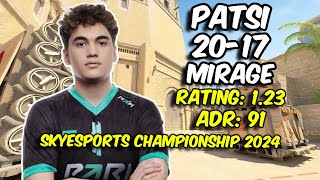 PARIVISION Patsi 2017 vs The MongolZ Mirage Skyesports Championship 2024  CS2 POV [upl. by Yellas]