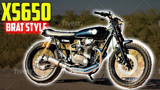 1980 Yamaha XS 650 Brat Style  Full Timelapse Build [upl. by Ursola]