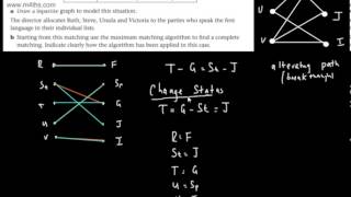 Decision 1 D1  Matchings  Bipartite Graphs and Maximum Matching Algorithm [upl. by Suiram641]