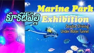 Marine Park Exhibition  Scuba diving amp Under water Tunnel  Kukatpally Exhibition 2024  Hyderabad [upl. by Riedel]