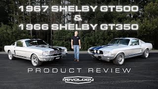 Revology Car Review  1967 Shelby GT500 and 1966 Shelby GT350 in Ingot Silver [upl. by Aener]