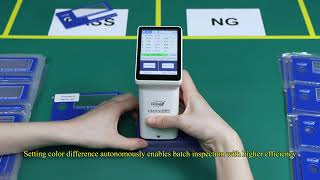 How to use handheld colorimeterLinshang LS173 Colorimeter feature and operation [upl. by Tonye]