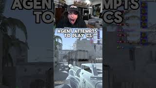 Agent Attempts To Play CS Twitch Agent00 agent00 twitchbestmoments shorts [upl. by Silvan177]