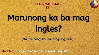 PART 62 25 MUSTKNOW Tagalog Phrases  Learn Tagalog with Mae ENGLISH  TAGALOG VOCABULARY [upl. by Griffiths]