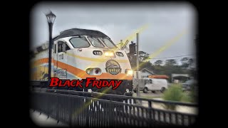 Black Friday Railfanning at Deland FL Ft 196 and fouled horns [upl. by Jeritah]