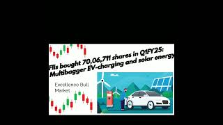 EV charging and Solar sector ka multi begger stock Fii Raise buying [upl. by Ahsekal241]