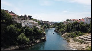 Adriatic Coastal Drive from Dubrovnik Croatia to Mostar Bosnia [upl. by Nerad]