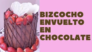 Bizcocho de Chocolate Envuelto en Chocolate [upl. by Enylrac35]