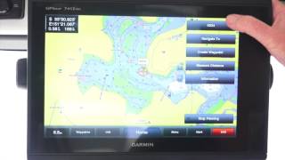 Garmin Marine How to enter a waypoint [upl. by Keiryt]