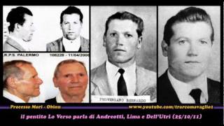 il pentito Lo Verso ex autista di Provenzano nomina Andreotti e DellUtri Parte1di2  25Ott2011 [upl. by Zerlina]