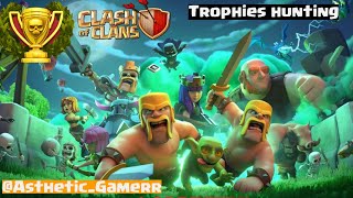 Clash of clans  Trophy Farming Road to champions league 🏆clashofclans trendingvideo supercell [upl. by Gizela]