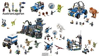 All Lego Jurassic World Sets  Lego Speed Build Review [upl. by Aipotu]