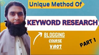 Unique Method of Keyword Research  Keyword Research Secrets of Blogging  Guaranteed Google Ranking [upl. by Llerrut]