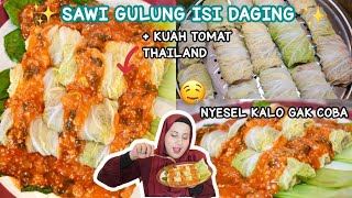 COOKING WITH TASYI EPS 101  RESEP SAWI GULUNG ISI DAGING  KUAH TOMAT THAILAND  GAK RECOOK NYESEL [upl. by Kralc]