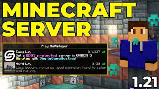 How To Make a Minecraft Server 121 [upl. by Airotnahs]