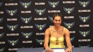 Satou Saballys Press Conference 090523 wnba dallaswings [upl. by Perzan537]