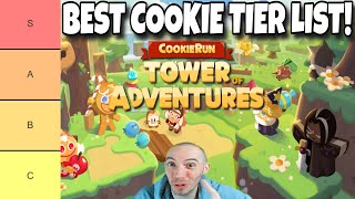 BEST Cookie Tier List Cookie Run Tower Of Adventures [upl. by Lawley]