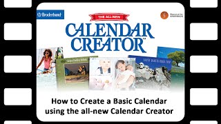 How to Create a Basic Calendar using the all new Calendar Creator [upl. by Eilram]