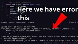 Error ERNOTSUPPORTEDAUTHMODE Client does not support authentication protocol in MySQL 2024 fix [upl. by Oneal698]