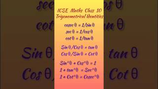 icse maths class 10 TrigonometricalIdentities introductiontotrigonometryclass10 [upl. by Modeerf]