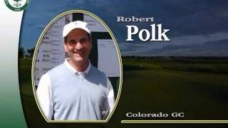 Robert Polk 2009 CGA Senior Player of the Year [upl. by Notyrb]