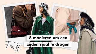 8 manieren om een zijden sjaal te dragen  Fashionchick [upl. by Eiznil359]