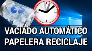 Cómo programar el vaciado automático de la papelera de reciclaje wwwinformaticovitoriacom [upl. by Adeirf]