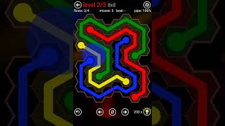 Flow Free Hexes Daily Puzzles 8x8 Extreme Level 13 V7 [upl. by Olethea]