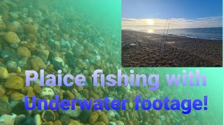 Plaice Fishing with Underwater Footage Sea fishing uk 2021 [upl. by Dionisio]