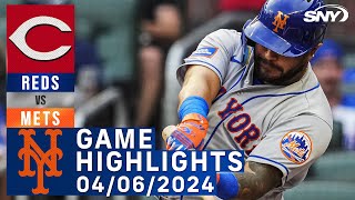 Mets vs Reds 462024  NY Mets Highlights  SNY [upl. by Leiva]