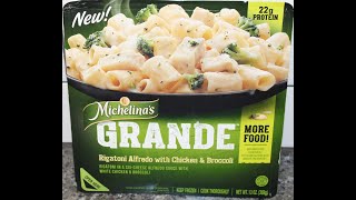 Michelina’s GRANDE Rigatoni Alfredo with Chicken amp Broccoli Review [upl. by Finnegan521]