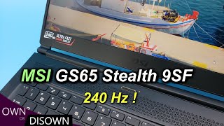 AMAZING SPEAKERS  MSI GS65 Stealth 9SF InDepth Review [upl. by Anaugal885]