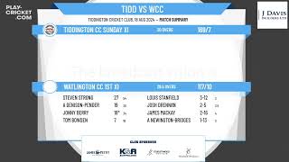 Tiddington CC Sunday XI v Watlington CC 1st XI [upl. by Georgi]