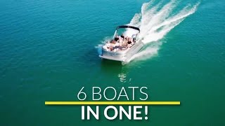 6 LUXURY PONTOON BOATS IN 1  Avalon Pontoons 2017 [upl. by Aettam812]