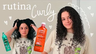 Nueva RUTINA de pelo RIZADO productos recomendados tips [upl. by Eniamraj]