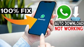 How to Fix Auto Download Not Working on WhatsApp on iPhone  Fix This Issue Easily [upl. by Ruffina]