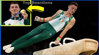 Rhys McClenaghan 🔴 Wins Gold medal 🥇 on Pommel Horse at Olympics  Rhys McClenaghan Gold medal [upl. by Eldredge752]