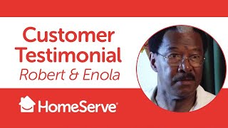 HomeServe Customer Testimonial  Robert amp Enola [upl. by Osnohpla325]