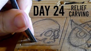 How to Carve a Skull  Day 24 [upl. by Newg]