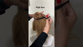 High bun tutorial [upl. by Gerbold817]