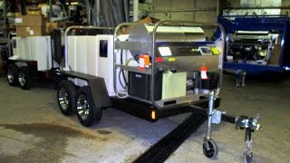 HydroTek T400 NWW trailers with wastewater recovery amp filtration Trash Bin Cleaners Direct [upl. by Swartz]