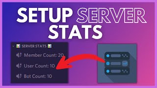 How To ADD amp SETUP Server Stats Discord Bot In 2023 [upl. by Ilujna]