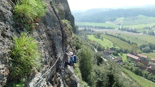 Klettersteig Ausgerutscht und ins Seil gefallen [upl. by Saffian]