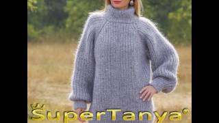 SuperTanya grey mens mohair sweater custom made in any size [upl. by Atoked58]