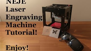 NEJE Laser engraving machine tutorial [upl. by Ahtiekal]