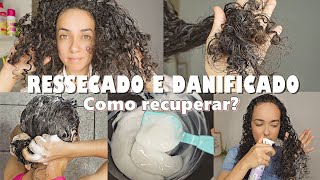 COMO RECUPERAR CABELO RESSECADO E DANIFICADO  ROTINA CAPILAR COMPLETA  Oeslanhiny Nunes [upl. by Deborah]