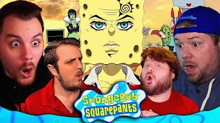 SpongeBob The Anime Openings and Endings Group REACTION [upl. by Aleek]