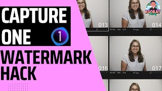 Capture One Watermark HACK for labeling images [upl. by Jerrilyn620]