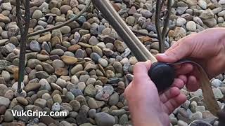 How to Wrap a Bat Wrapping the Knob of a Baseball Bat with VukGripz [upl. by Nuy]