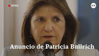 EN VIVO  Patricia Bullrich anuncia el nuevo protocolo de seguridad contra piquetes [upl. by Heathcote985]